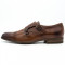 Pantofi barbati cu doua catarame , piele naturala , Ucu Dima , Maro , Cod: 2970 vitello cuoio (Culoare: Maro, Marime Incaltaminte: 43)