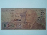 Maroc 10 dirham 1987, circulată