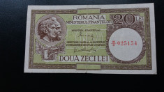 bancnote romanesti 20lei mf 1947 xf foto