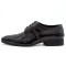 Pantofi barbatesti din piele naturala lacuita,Cod:115 NC25 BLACK (Culoare: Negru, Marime Incaltaminte: 44)