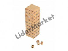 Joc jenga din lemn 22 x 7 cm foto