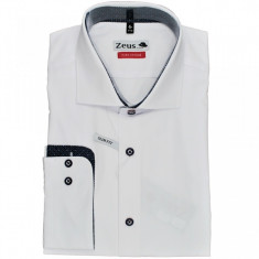 Camasa barbati, White, Slim Fit , Antonio Asstante ,Cod :Camasa B.0165 White (Culoare: Alb, Marime camasa Slim Fit: M) foto