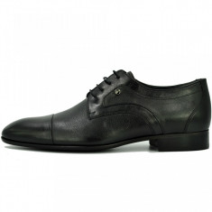 Pantofi barbati , negrii , piele naturala , Ucu Dima, Cod: AK-1730 black (Culoare: Negru, Marime Incaltaminte: 39) foto