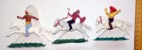 Cumpara ieftin LOT 3 FIGURINE INDIENI / COWBOY VINTAGE HONG KONG ...