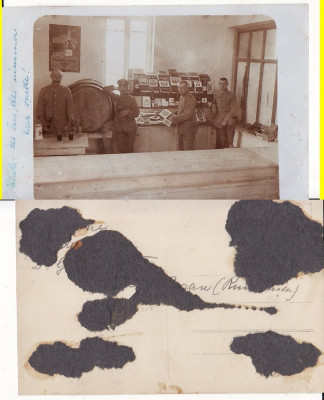 Buzau - militara, WWI-Crama -tema vinificatie- rara foto