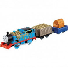 Trenulet Thomas si Comoara Locomotiva Motorizata cu Doua Vagoane Thomas&amp;amp;Friends Track Master foto