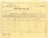 Z407 DOCUMENT VECHI-RECEPISA SCOALA COMERCIALA ELEMENTARA DE BAIETI, BRAILA 1935