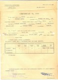 Z402 DOCUMENT VECHI- CERTIFICAT COCHINO MARIA, NASCUTA 1936, FICA LUI COCHINO GH