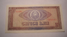 5 lei 1966 UNC foto