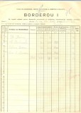 Z411 DOCUMENT VECHI-BORDEROU SCOALA SUPERIOARA COMERCIALA DE BAIETI, BRAILA 1934