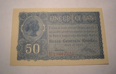 50 bani 1917 BGR Perfect UNC foto