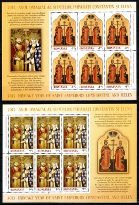 Romania 2013, LP 1980 b, Imp. Constantin si Elena, minicoli, MNH! LP 107,65 lei foto