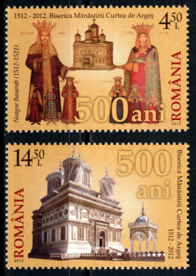 Romania 2012, LP 1956, Biserica Curtea de Arges, seria, MNH! LP 22,80 lei foto