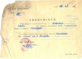 Z412 DOCUMENT VECHI-ADEVERINTA INSCRIERE LICEUL NR 1 BRAILA1966-DUDULEAC EMILIA