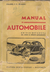 Colonel C. N. Zegheru - Manual de automobile - editie interbelica foto