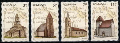 Romania 2012, LP 1959, Biserici Tara Hategului, seria, MNH! LP 37,30 lei foto