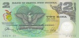 Bancnota Papua Noua Guinee 2 Kina 1991 - P12 UNC ( polimer - comemorativa )