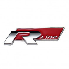 Emblema R-Line Crom Rosu foto