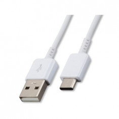 Cablu de date original Samsung EP-DW700CWE USB Type C 1.5 m, alb, blister foto