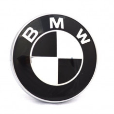 Emblema Capota Bmw Negru 82MM foto