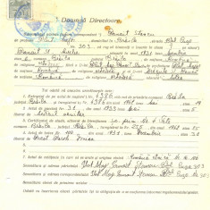 Z486 DOCUMENT VECHI -LICEUL TEORETIC DE FETE , BRAILA- PANAIT STANCU -1942