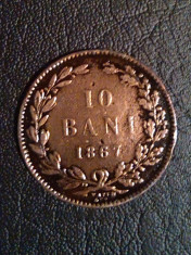 Moneda Romania - 10 Bani 1867 - Watt &amp;amp; Co. foto