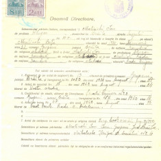 Z475 DOCUMENT VECHI -LICEUL TEORETIC DE FETE , BRAILA- MALINCHI ION -1942