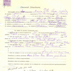 Z480 DOCUMENT VECHI -LICEUL TEORETIC DE FETE , BRAILA- MARIA DTRU IOAN -1942