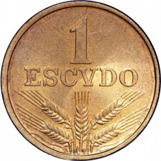 Portugalia 1 escudo 1972 _ UNC necirculat foto