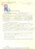 Z463 DOCUMENT VECHI -LICEUL TEORETIC DE FETE , BRAILA -GHEORGHE COSMA - 1942