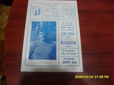 program Rapid Arad - Metalurgistul Cugir foto