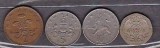 ANGLIA - 4 MONEDE 2 PENCE 1981, 5 P. 1970, 10 P. 1992, 20 P. 1982