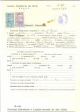 Z483 DOCUMENT VECHI -LICEUL TEORETIC DE FETE , BRAILA- PETCU L. GHEORGHE -1942