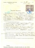 Z469 DOCUMENT VECHI -LICEUL TEORETIC DE FETE , BRAILA -NICULAE BARAC -1942