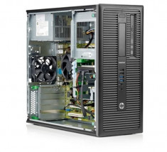 Calculator HP EliteDesk 800 G1 Tower, Intel Core i5 Gen 4 4590 3.3 GHz, 4 GB DDR3, 640 GB HDD SATA,DVD-ROM,Windows 10 Pro, 3 Ani Garantie foto