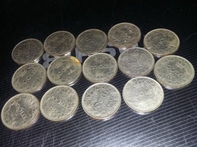 Moneda 100 Lei - Romania, Regat 1943.Set Monede vechi 14 buc,TRANSPORT GRATUIT foto