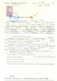 Z484 DOCUMENT VECHI -LICEUL TEORETIC DE FETE , BRAILA- DUMITRU PENES -1942