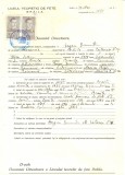 Z467 DOCUMENT VECHI -LICEUL TEORETIC DE FETE , BRAILA - BOGOI DUMITRU- 1942