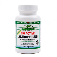 Bio-active ACIDOPHILUS reface flora bacteriana 100 capsule foto