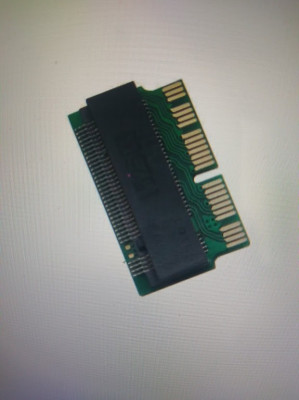 Adaptor M.2 NGFF PCIe x4 SSD la MacBook Air 2013 foto