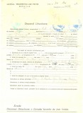 Z460 DOCUMENT VECHI -LICEUL TEORETIC DE FETE , BRAILA - RADU N. DAN - 1942