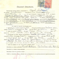 Z472 DOCUMENT VECHI -LICEUL TEORETIC DE FETE , BRAILA- AUREL MATEESCU -1942