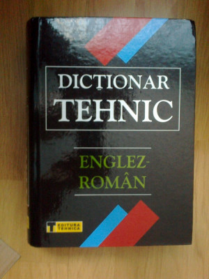 h6 Dictionar Tehnic Englez-roman foto