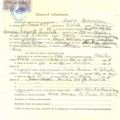 Z473 DOCUMENT VECHI -LICEUL TEORETIC DE FETE , BRAILA- MARIA MARINESCU -1942