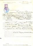 Z468 DOCUMENT VECHI -LICEUL TEORETIC DE FETE , BRAILA -CONSTANTIN BALUTESCU-1942