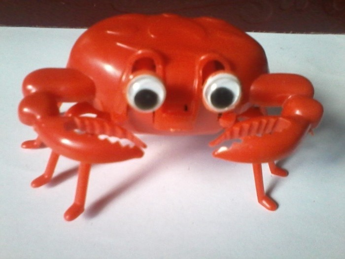 bnk jc Goggle Crab - plastic - mecanism cu cheita - cutie originala - Hong Kong