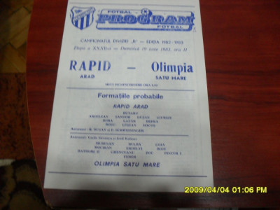 program Rapid Arad - Olimpia SM foto