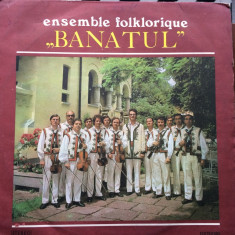 Banatul ansamblul folcloric orchestra timisoara disc vinyl lp muzica populara VG