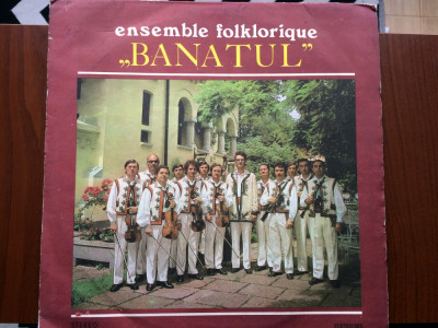 Banatul ansamblul folcloric orchestra timisoara disc vinyl lp muzica populara VG foto