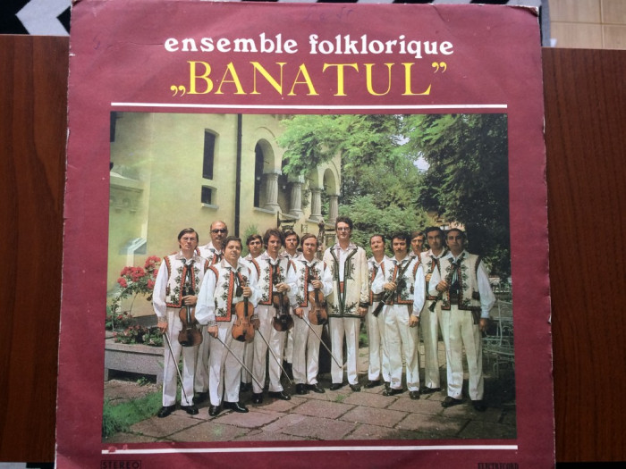 Banatul ansamblul folcloric orchestra timisoara disc vinyl lp muzica populara VG